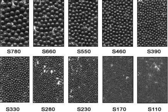Zwarte/Grey Color Metal Alloy Cast Staal Geschotene S550 voor Oppervlaktebehandeling